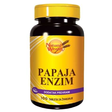 NATURAL WEALTH PAPAJA ENZIM TABLETE A100