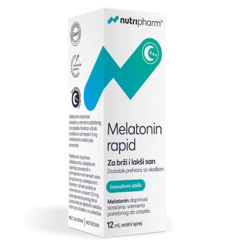 NUTRIPHARM MELATONIN RAPID SPREJ 12ML