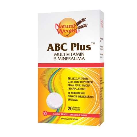 NATURAL WEALTH ABC PLUS ŠUMEĆE TABLETE A20