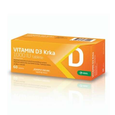 VITAMIN D3 TABLETE 1000UI KRKA