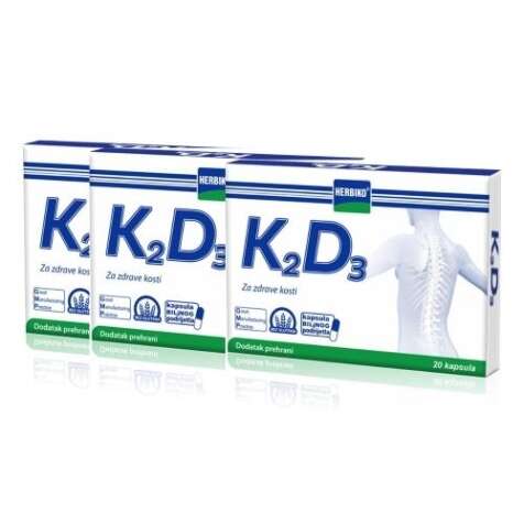 HERBIKO K2D3 KAPSULE A20 2+1 GRATIS