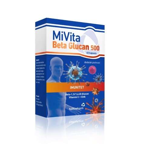MIVITA BETA GLUCAN 500 KAPSULE A40 HAMAPHARM