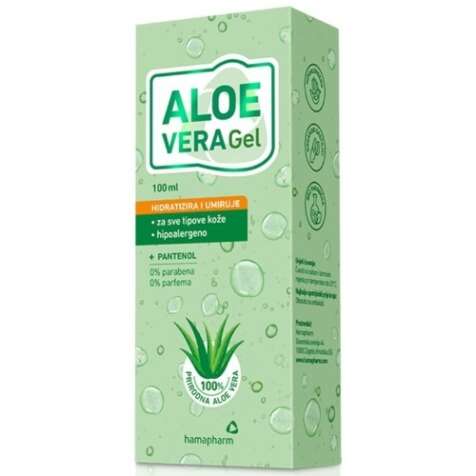 ALOE VERA GEL 100ML HAMAPHARM