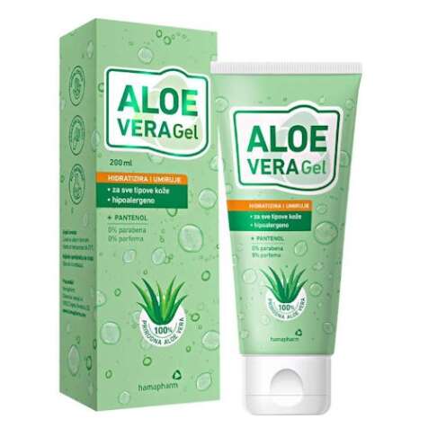 ALOE VERA GEL 200ML HAMAPHARM